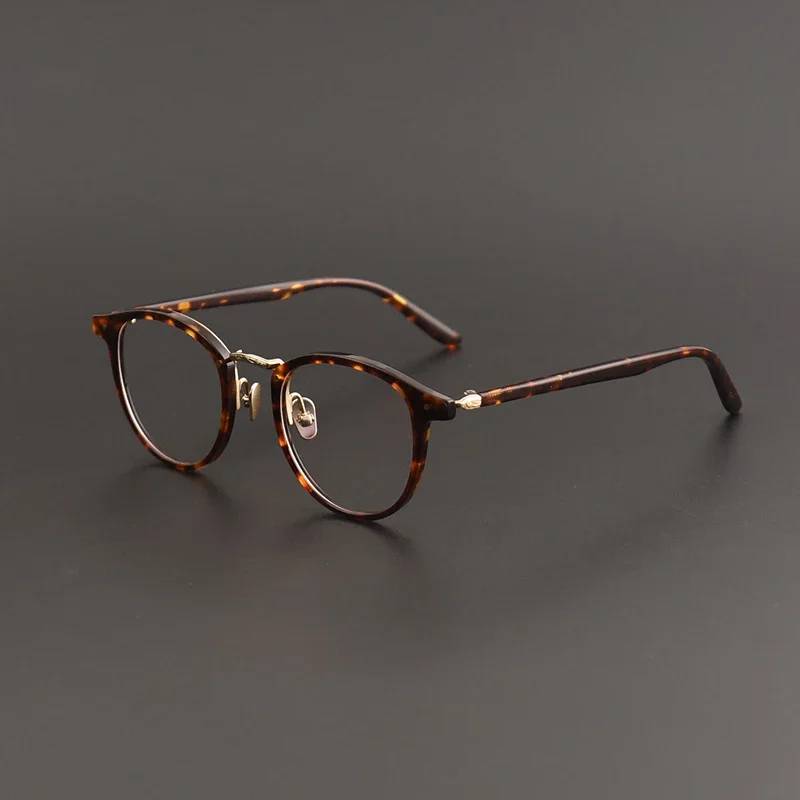 

7885 Japanese Acetate Frame Men Personality Fashion Designer Handmade Women Optical Glasses Can Be Customized Prescription Lens