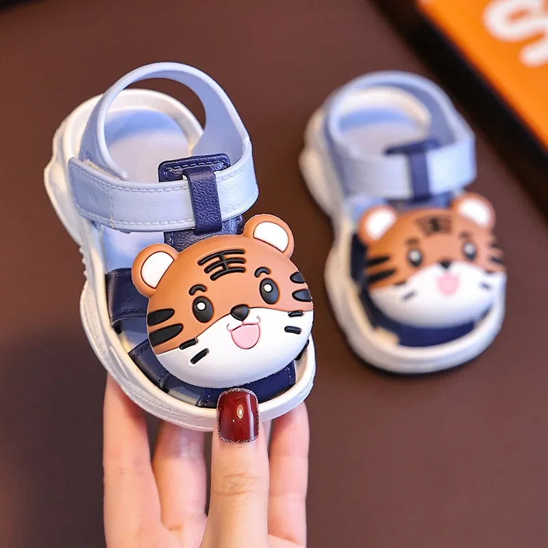 Summer Leisure High Quality Comfortable Baby Children Outdoor Sandals Simple Versatile Cute Cartoon Boys Infants Walking Shoes