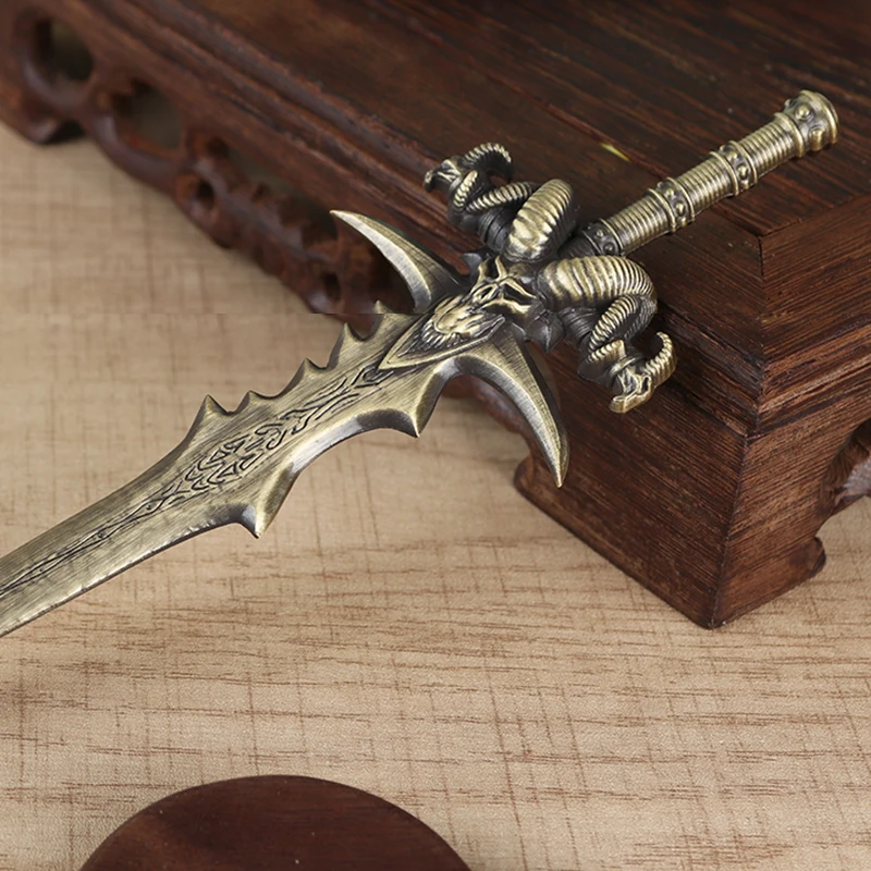 1PCS Goat Sword Zinc Alloy Letter Opener Mini Portalble Utility Knife Cutter Envelope Opener Mail Knife School Office Supplies - view 4
