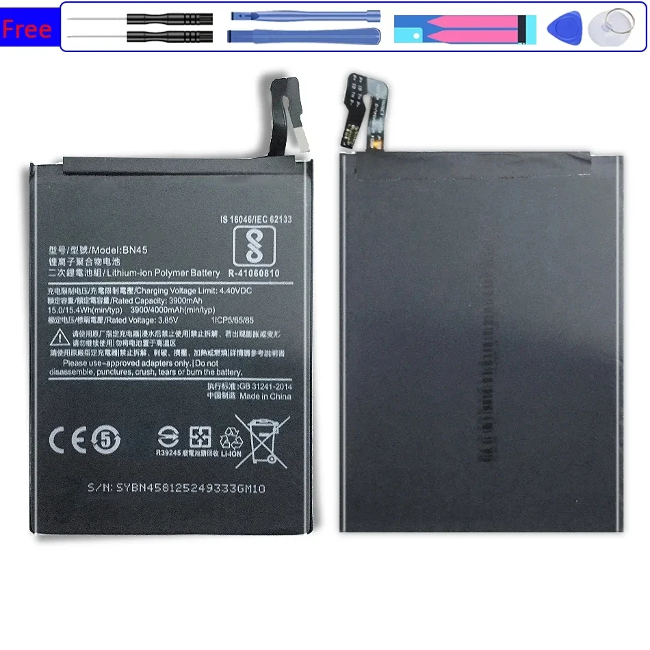 BN45 Replacement Battery For Xiaomi Redmi Note 5 Note5 4000Mah BN-45 With Track Code