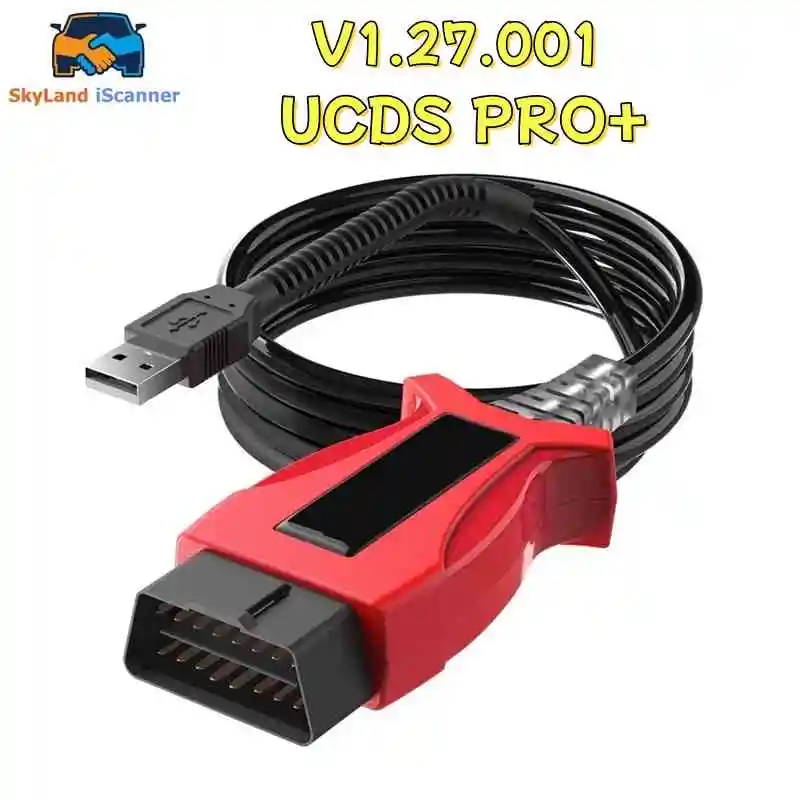 UCDS Pro + لسيارة Ford V1.27.001 وظائف كاملة مع 35 رمزًا رخصة كاملة UCDS Pro Plus كابل تشخيص Obd2 قراءة رموز الخطأ