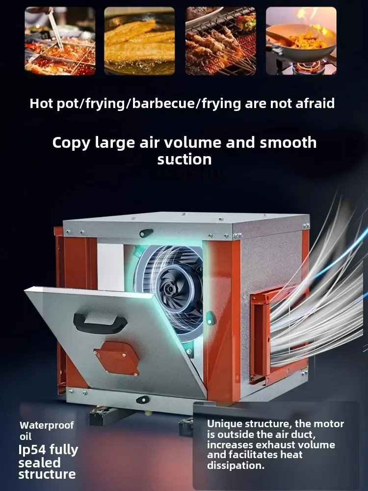 TQH6.25 Type Centrifugal Air Cabinet Air Box Powerful High Pressure Pipeline Restaurant Hotel Fresh Air Industrial Commercial