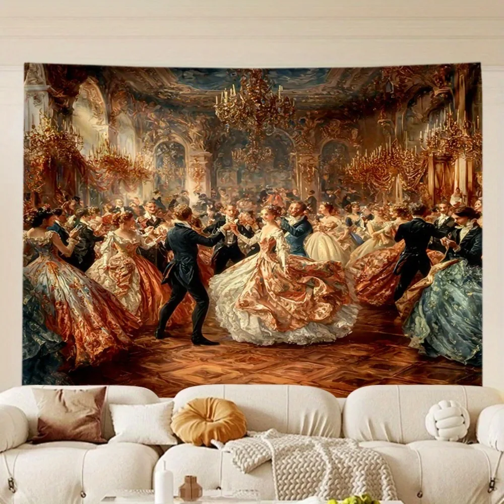 Tapestry Multiple Sizes Printed Luxury Palace Ball Masquerade Vintage Art Polyester Bedroom Office Party Dorm Decor Room Gift