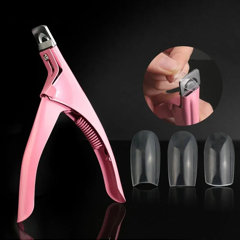 False Acrylic Tips Clipper Manicure Clamp Clippers Special Type U Word Cut False Manicure Tools Cut Clipper Nail Manicure Tools