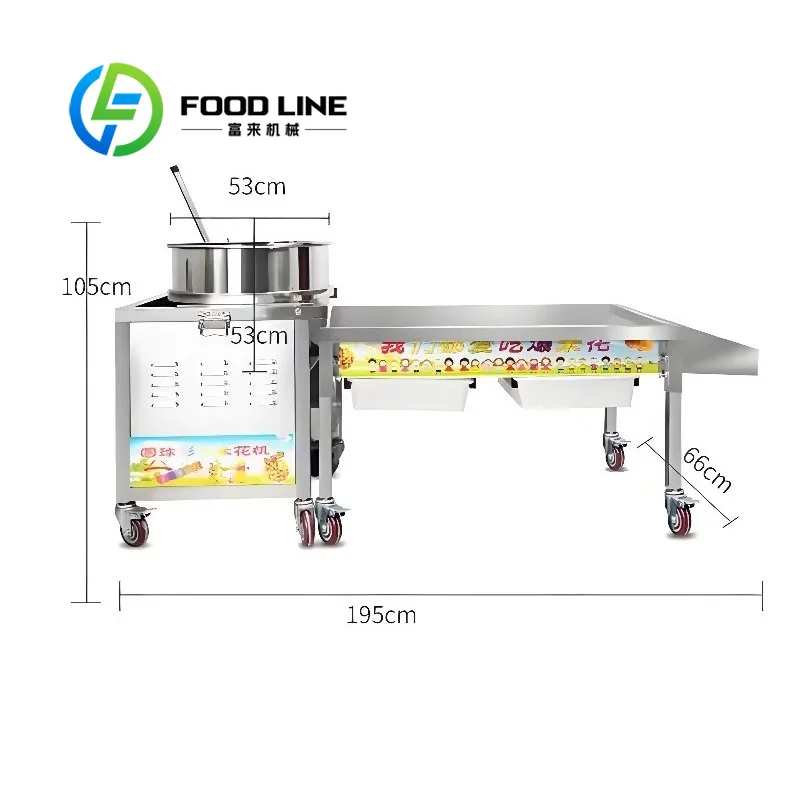 Caramel Popcorn Making Machine Dustproof Outer Cover Keeps Clean Production Environment For Premium Food Grade Snack Retail