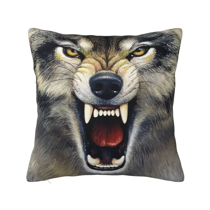 Custom Spirit Animal Wolf Luxury Throw Pillow Cover Bedroom Decoration Cushion