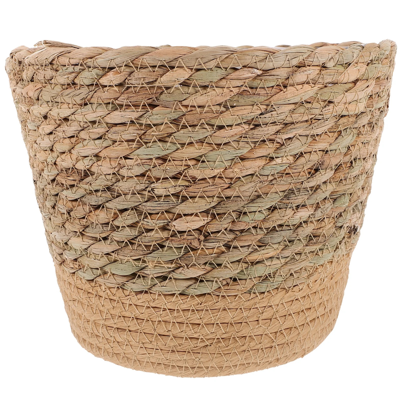 

1pc Large Grass Woven Flower Basket Decorative Plant Basket For Home Living Room Bedroom Handmade Straw Planter Indoor Outdoor