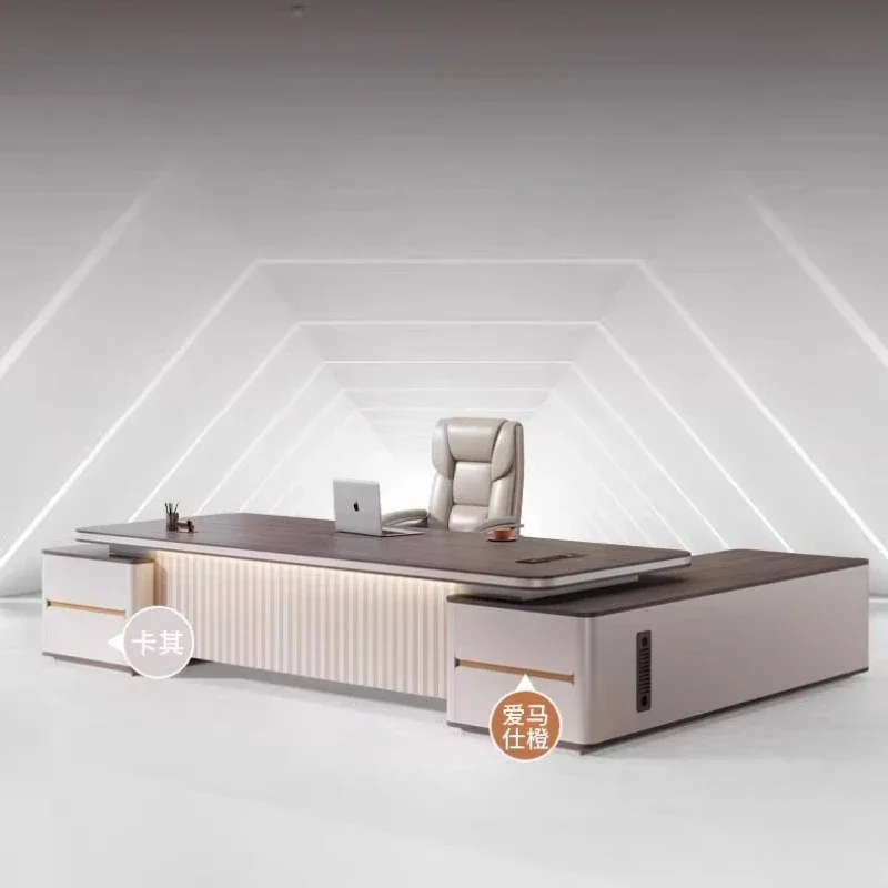 Secretary Work Computer Desks Organizer Design Conference Boss Office Desk Storage Creativity Escritorio Oficina Desk Furniture