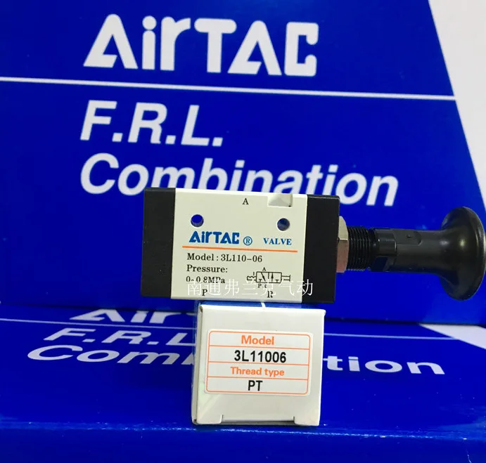 1PCS New AirTAC 3L11006 3L110-06  Push-Pull Valve