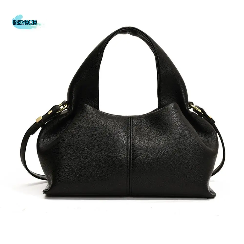 

Ins сумка через плечо из искусственной кожи с клецками, легкий роскошный чехол для ланча, сумка-тоут с облаком, большая вместительная женская сумка через плечо, подарки