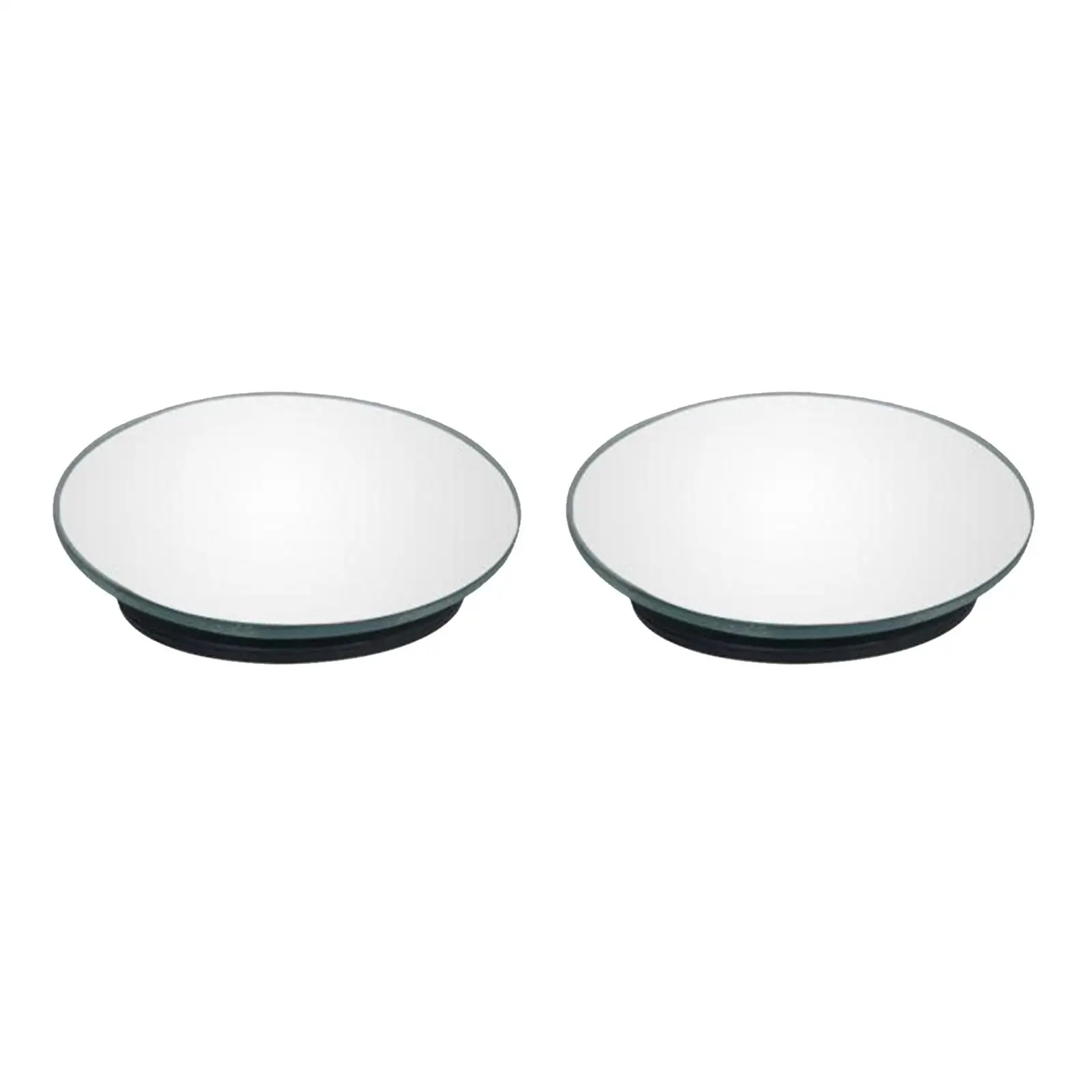 Fan Shape Blind Spot Mirror Adjustable Stick on for Car Truck SUV HD Glass Frameless Convex Rear View Wide Angle 360 Sway Rotate