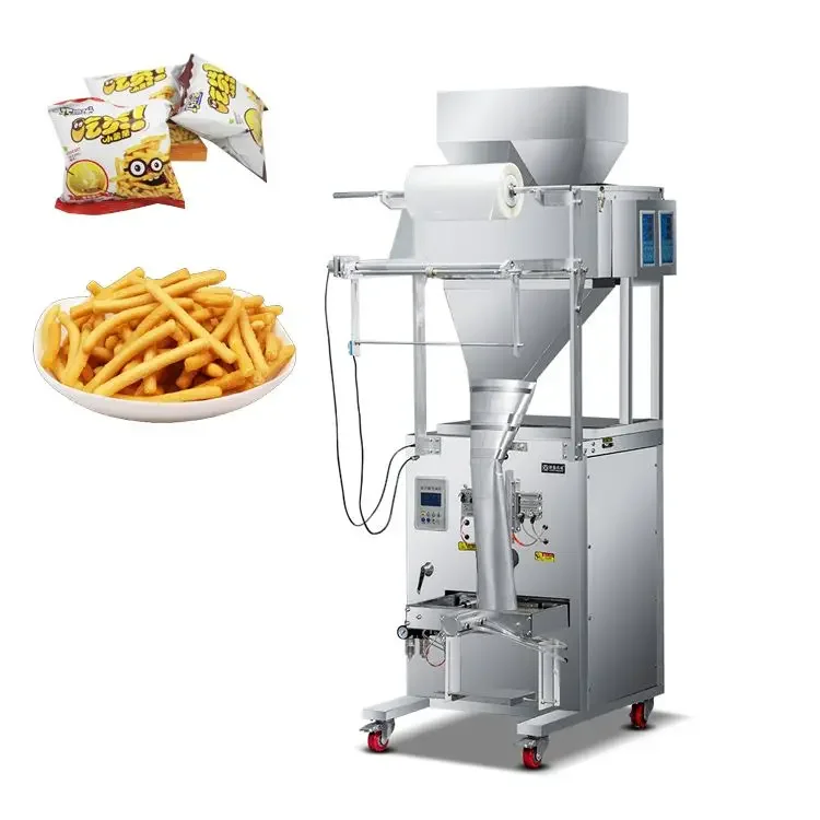 

Fully Automatic Vertical Potato Chips Packaging Machine With Nitrogen Banana Chips Plantain Chips Filling Packing Machine