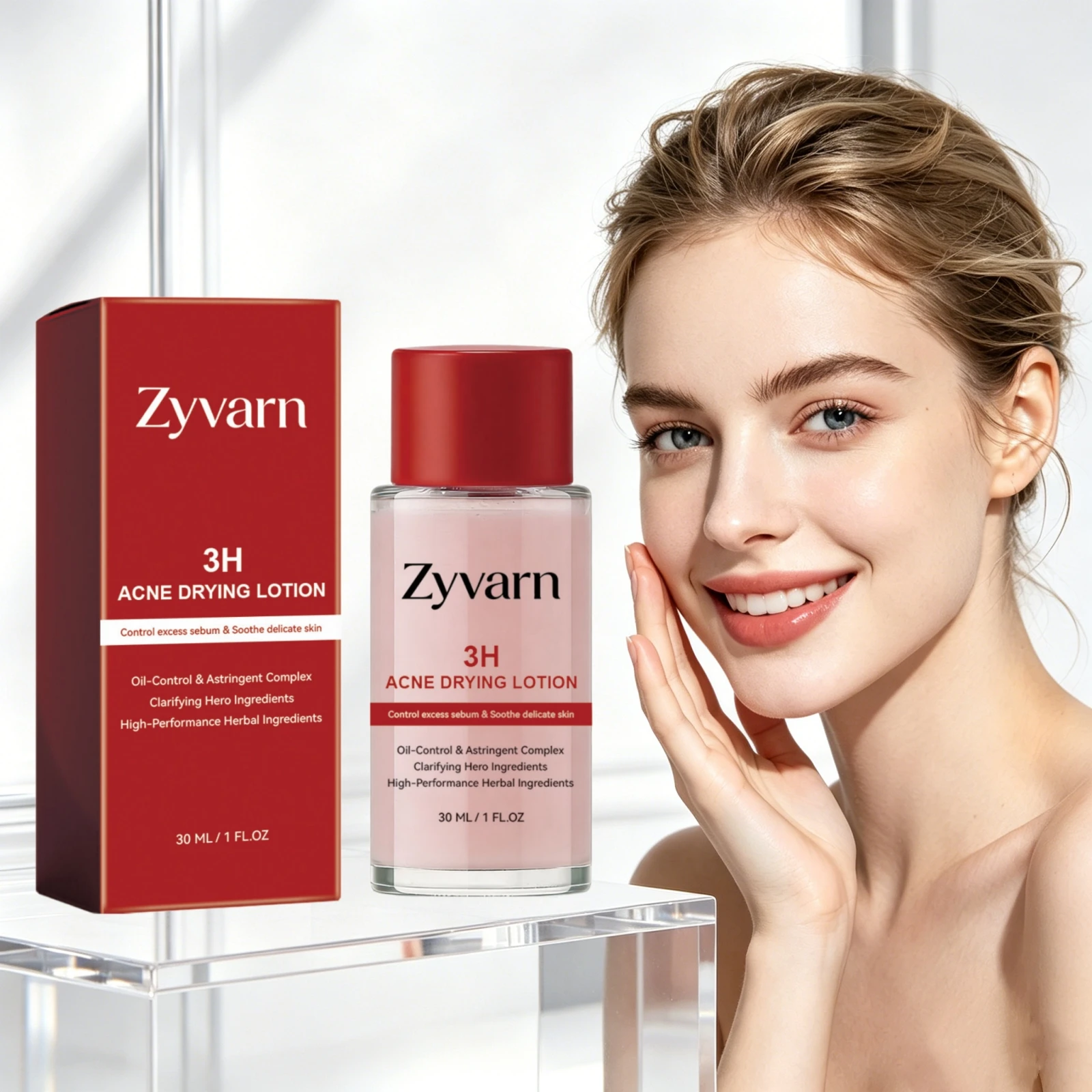 3H Acne Repair Drying Lotion Fast Pimple Remove Sebum Oil Control Soothe Redness Troubled Skin Care Anti-Acne Clear Toner Lotion