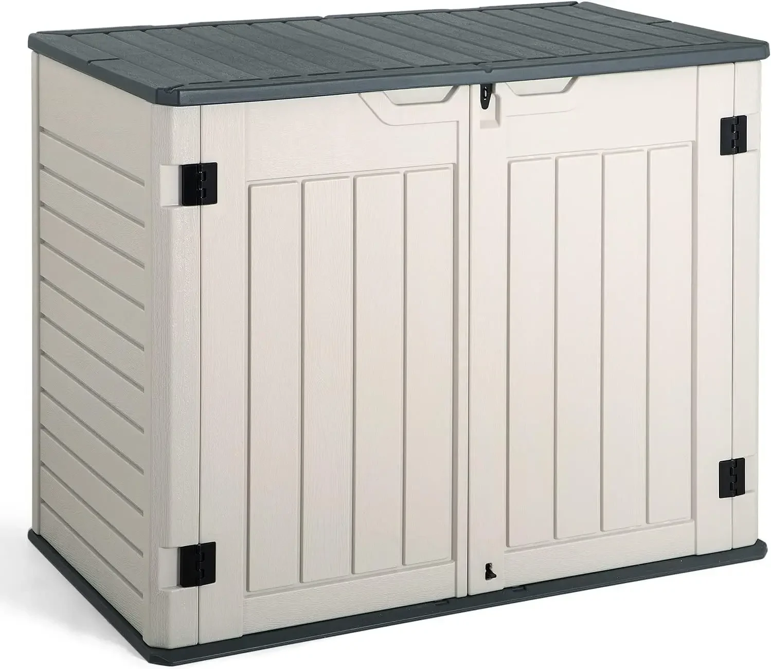 34 Cu. Ft. Garden Extra Large Capacity Weather Resistant Storage Box for Bike, Garbage Cans, Lawnmowe, Garden Accessories