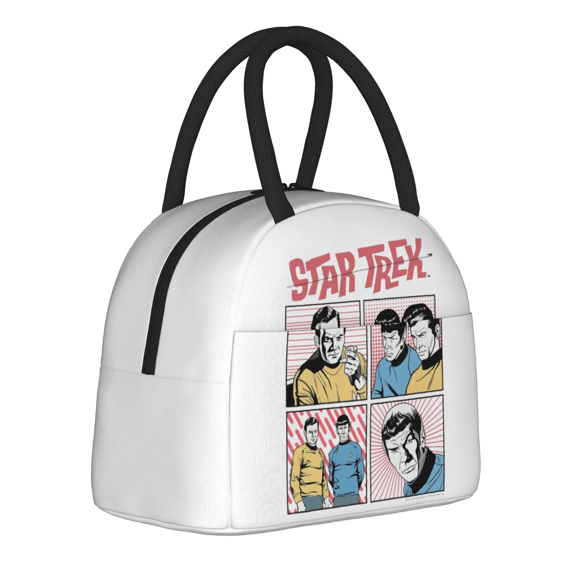 Stars Treks Vintage Comic Pop Insulated Lunch Bag Large Reusable Thermal Bag Tote Lunch Box College  Picnic