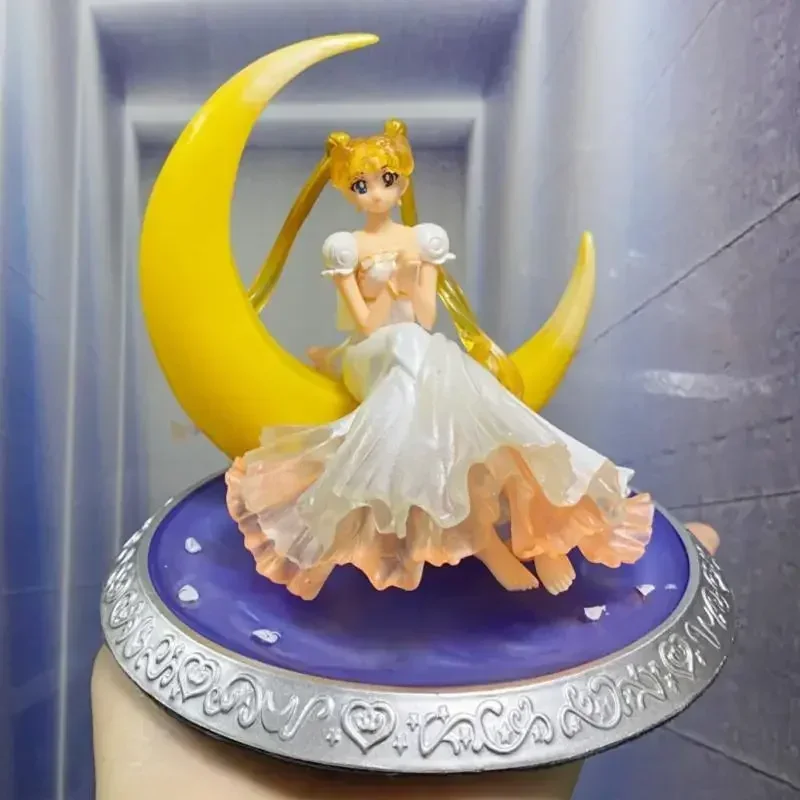 Sailor Moon Ornament Anime circostante figura estetica modello luce notturna incandescente regalo ragazze decorazione della stanza ornamenti regali giocattolo