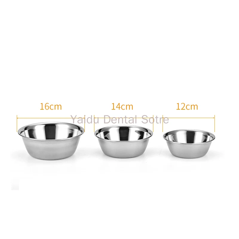 10pcs Dental Dressing Bowl Medication Cup 304 Stainless Steel Anti-Iodine Solution Measuring Cup Cotton Dressing Surgery Bowl