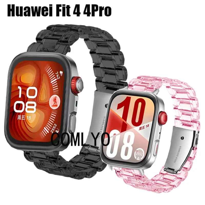 

Для Huawei Fit 4 pro умный ремешок для часов браслет пластиковый прозрачный женский и мужской ремешок