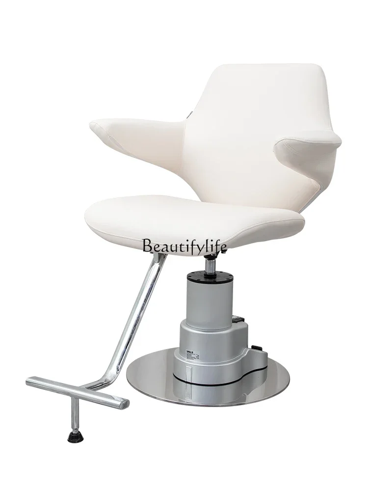 

High-End Electric Barber Shop Hairdressing Chair Hot Dyeing Salon Stool Adjustable Hair Salon