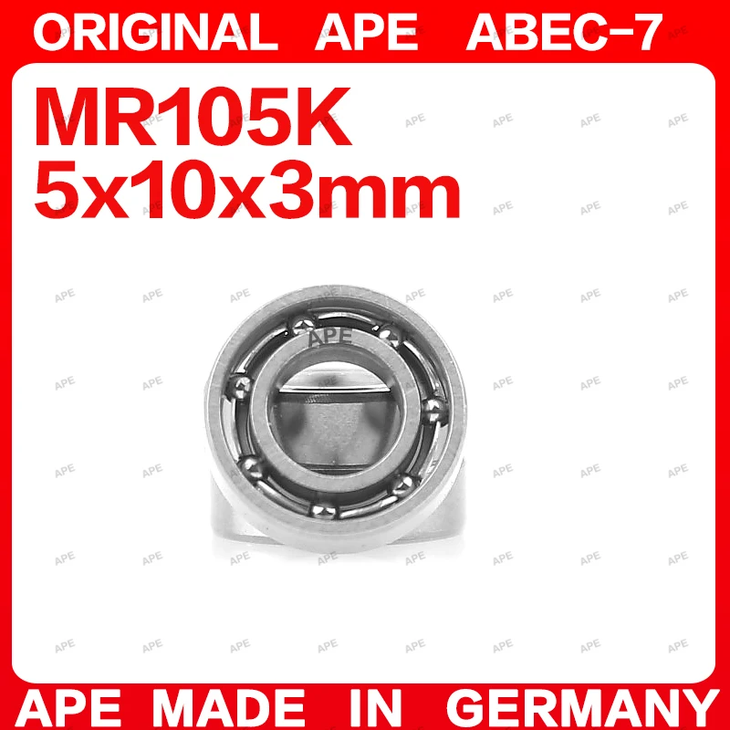 10-50PCS ABEC-7 MR105 Open Bearing 5x10x3 mm Mini Deep Groove Ball Bearings