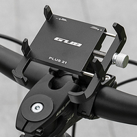 GUB PLUS 21 Cell Phone Mount Holder Aluminum Alloy Cell Phone Holder Bracket Rotatable Adjustable for 22.2-31.8mm Handlebar