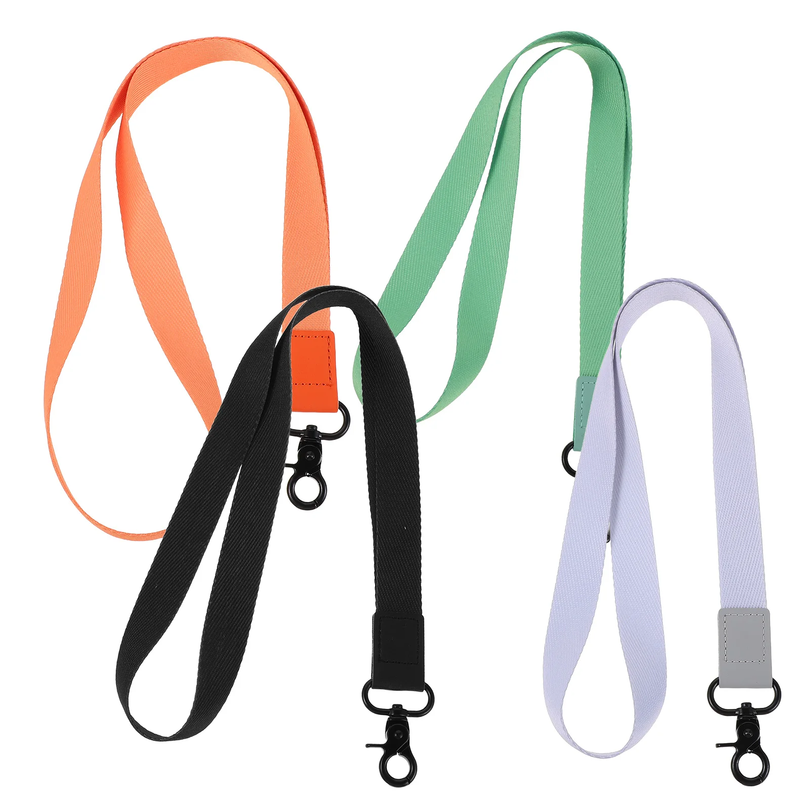 

4 Pcs ID Lanyard Card Holder Strap Detachable Clip Badge Men and Women Key Chain Lanyards Man