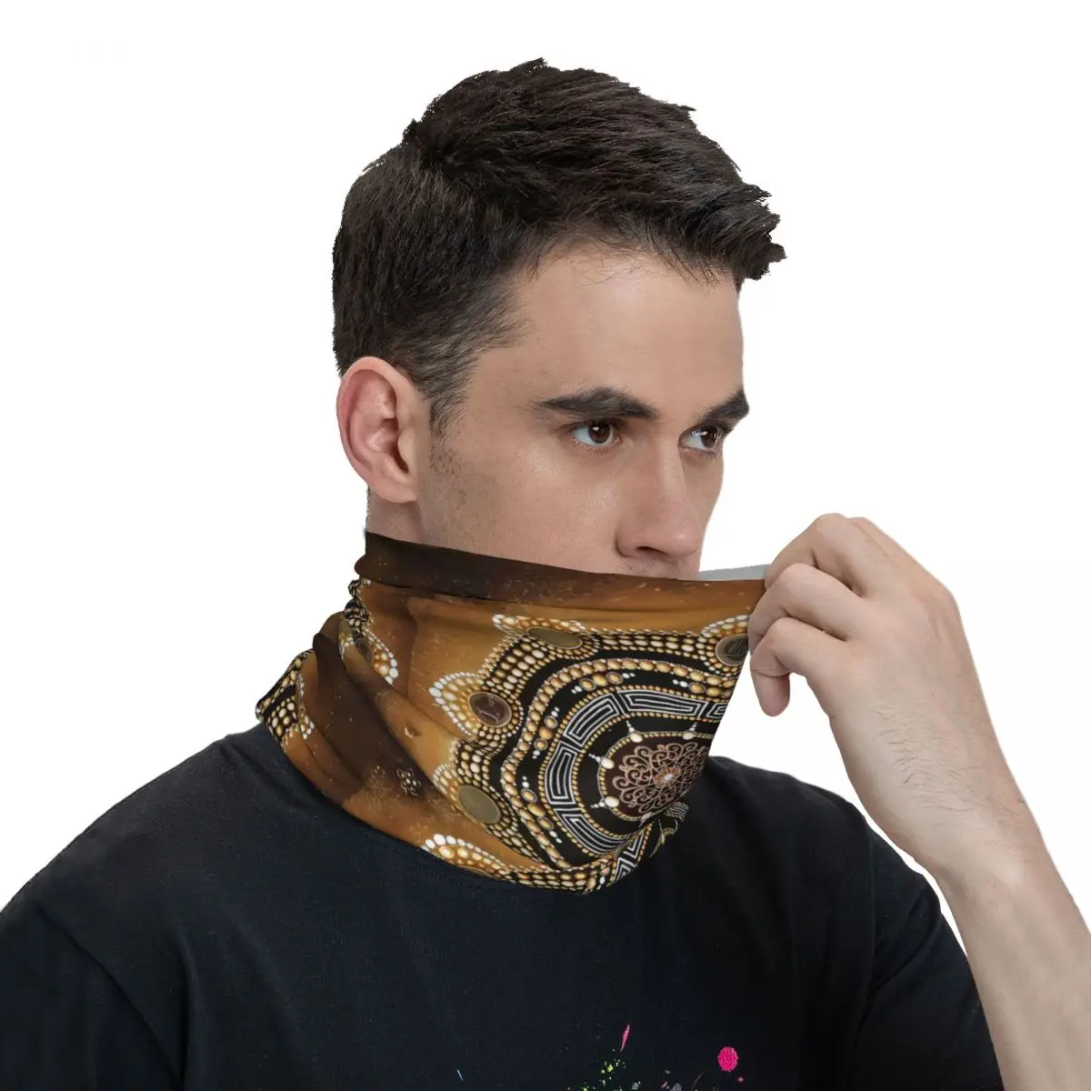 Datura (3) Scarf Neckerchief Neck Face Mask Polyester