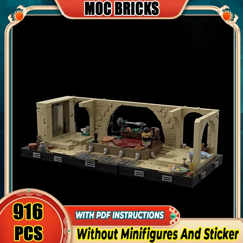 

Popular Star Movie Model Moc Building Blocks Throne Room DioramaTechnology Brick DIY Assembly Construction Toy Gifts