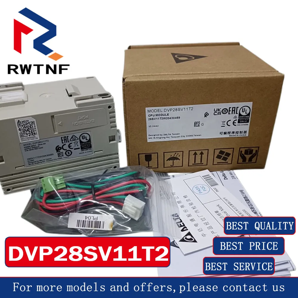 Brand New Genuine DVP28SV11T2 Delta Programmable Controller Main Unit SV2 Series,100% original warehouse stock
