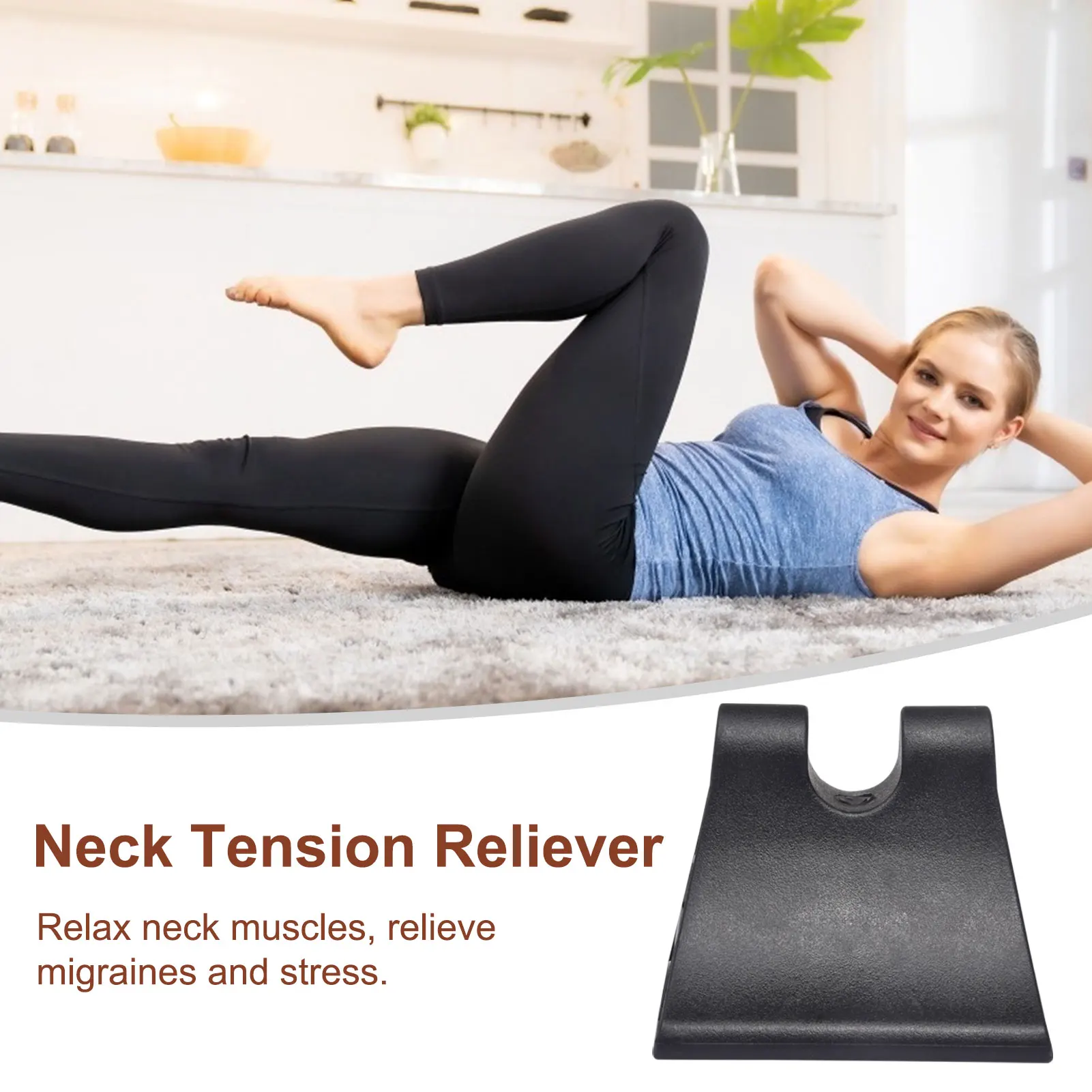 Comfortable Neck Massager Davinci Tool Firm Neck Tension Reliever Occipital Release Tool Indoor Fitness Training Accessories