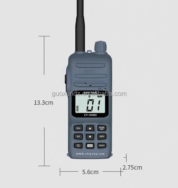 Handheld Marine Vhf-radiotransceiver CCS-certificering Veilige radio Explosieveilige walkietalkie CY VH03