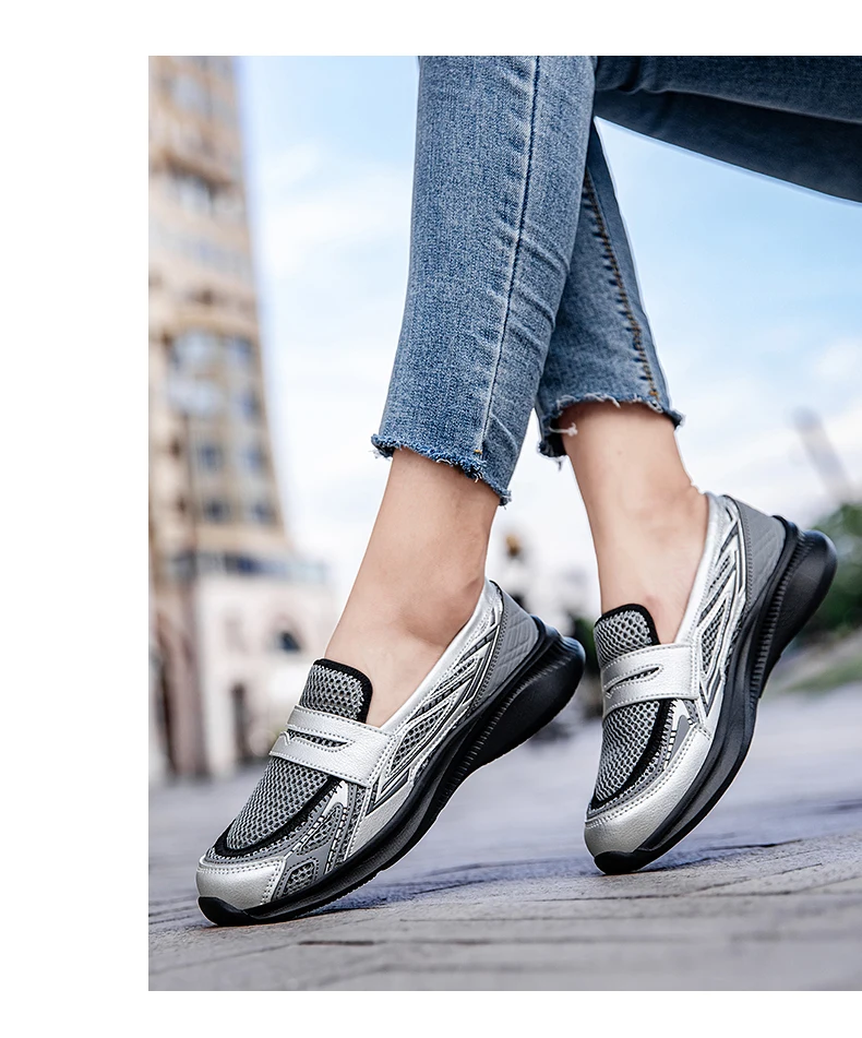 ArfaStep Damen-Loafer-Schuhe, Plateau-Penny-Loafer mit grober Sohle, bequeme Slip-On-Schuhe für Arbeit, Büro, Business, Freizeit, elegante Schuhe – Detail 11