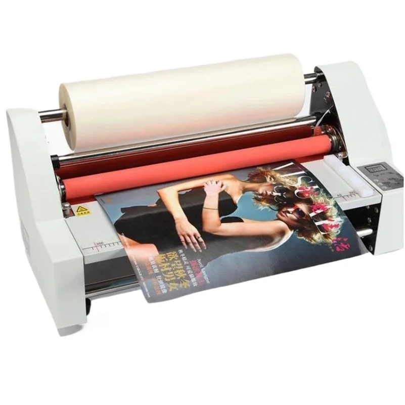 

V350 Film Laminator Four Rollers A3 SIZE Hot Roll Laminating Machine Electronic Temperature Control Singleroll Laminator
