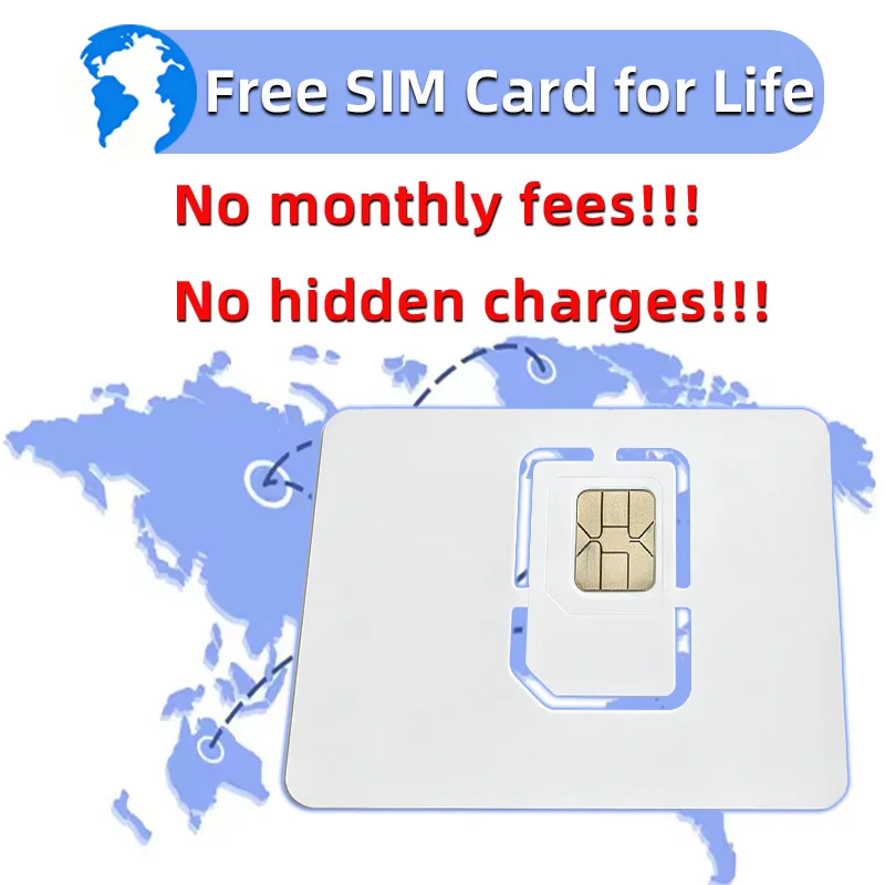 MOTOLOLA Global PTT Lifetime Free Sim Card 4G Europe America Africa Asia Australia Internet Telecom Mobile Internet Chip POC Wal