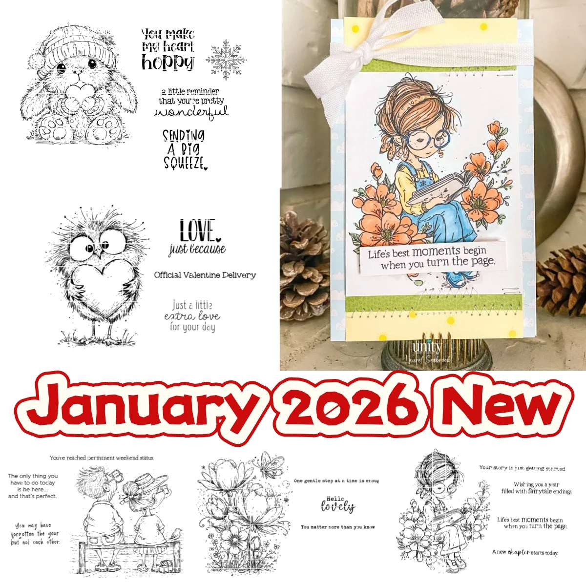 

January 2026 New Love Courier Story Opens Butterflies Metal Cutting Dies Clear Stamps For DIY Decorating Scrapbook Paper Craft