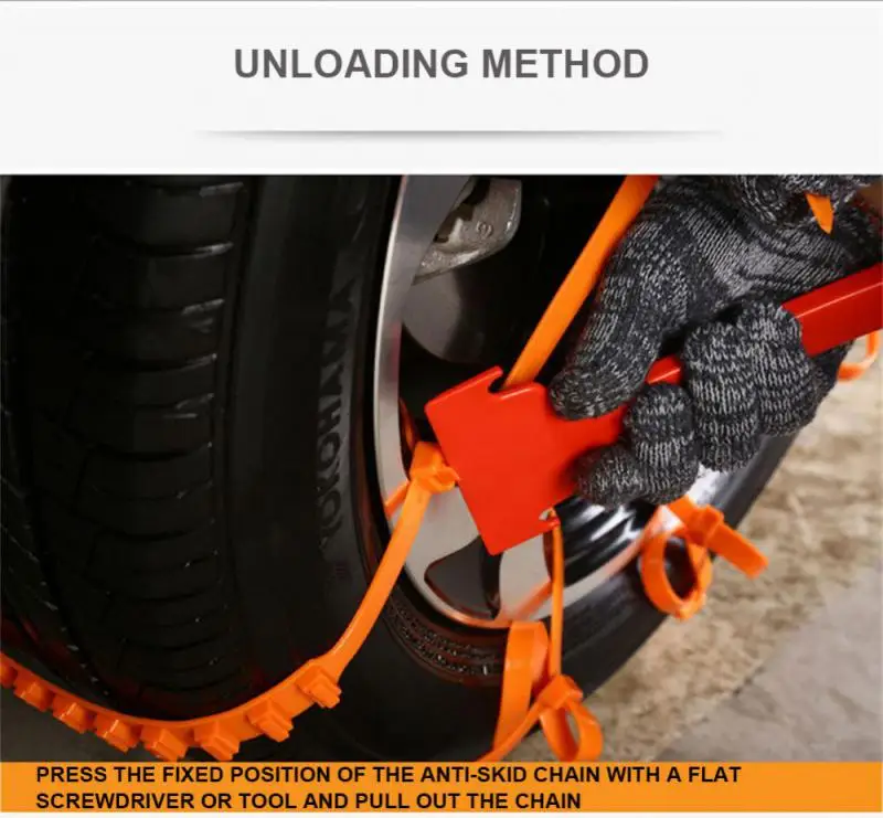 الشتاء سيارة الثلوج سلسلة عدم الانزلاق سيارة دراجة نارية في الهواء الطلق الثلوج الإطارات الطوارئ المضادة للانزلاق الإطارات سلاسل اكسسوارات السيارات