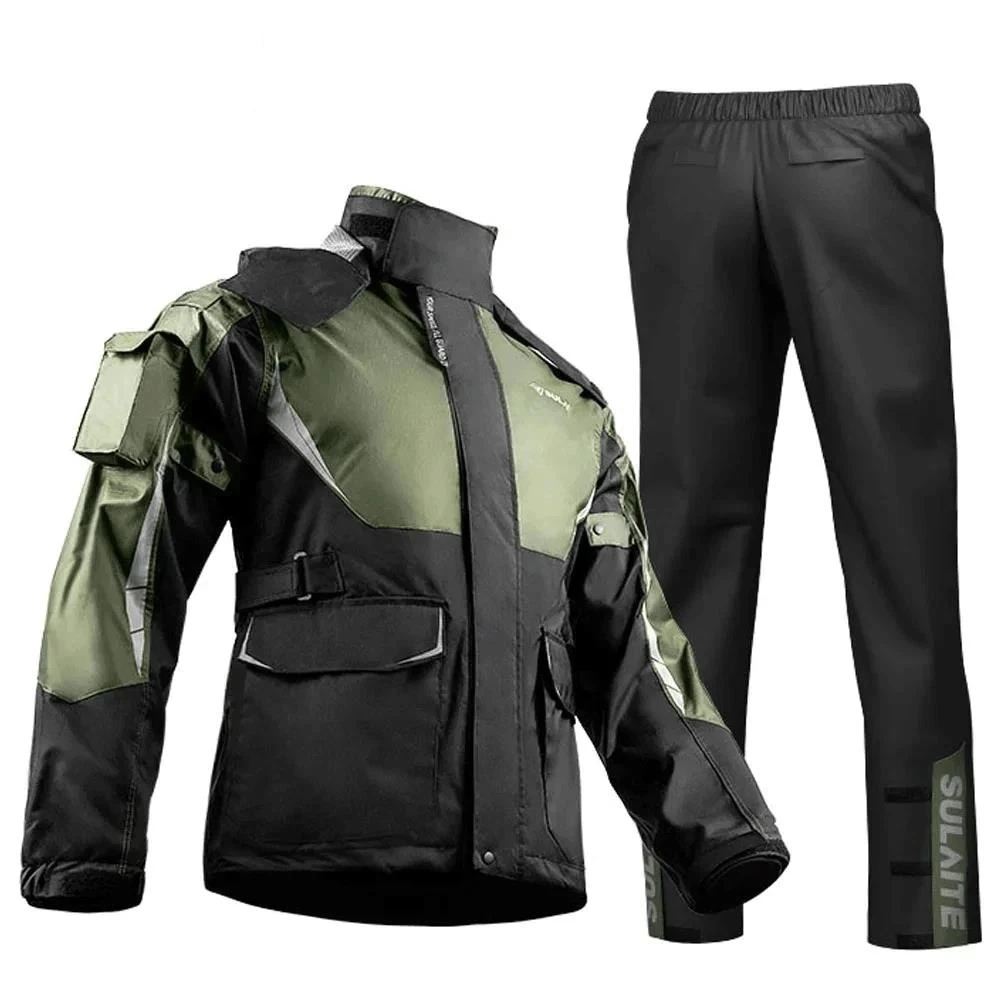 

Motorcycle Raincoat Rain Suit Men Women Motorbike Motorcyclist Raincoat Rain Coat Moto Jacket Pants Biker Rain Set Waterproof