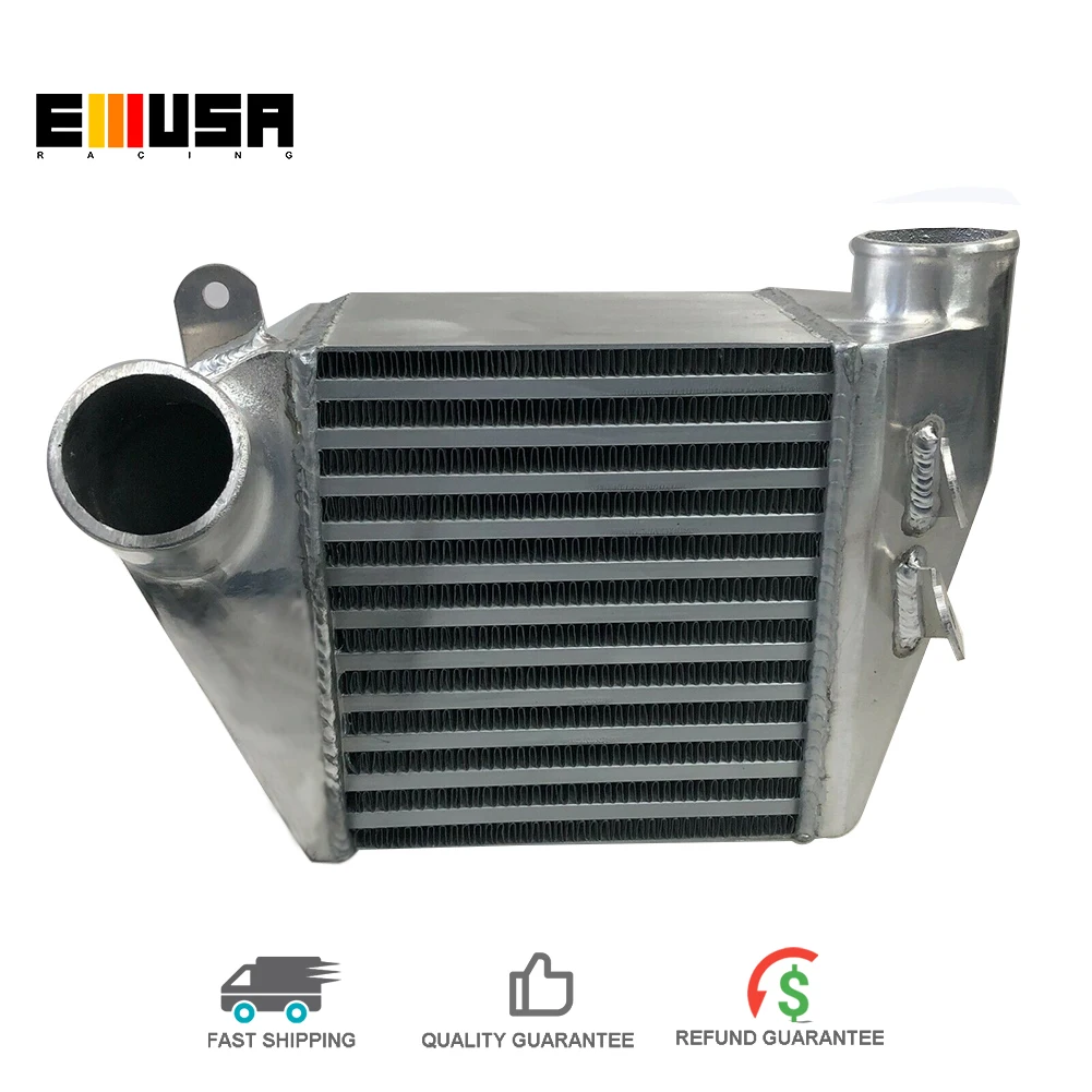 Emusa Side Mount Aluminum Intercooler for 2000-2004 VW Golf GTI 1999 2000 2001 2002 2003 2004 Jetta MK4 1.8T