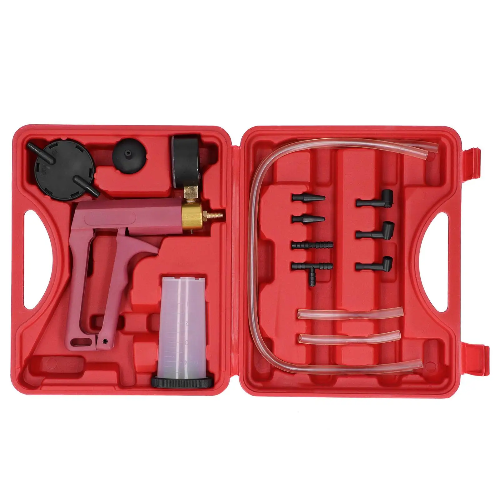 

Vacuum Pressure Pump Tester Hand Held Easily Comprehensive Car Accessory for testing the Vacuum System for brake Bleeder Kit