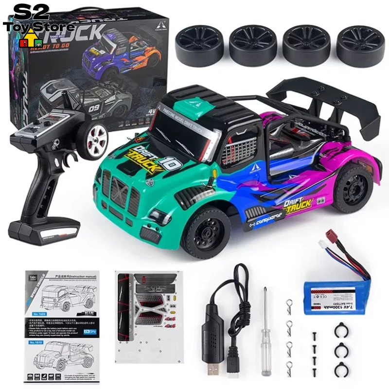 SGL Model Electric RC Drift Truck Growler 1:16 SG-1609 2.4G 4WD With Differential High Speed 35km/h Bright Headlights