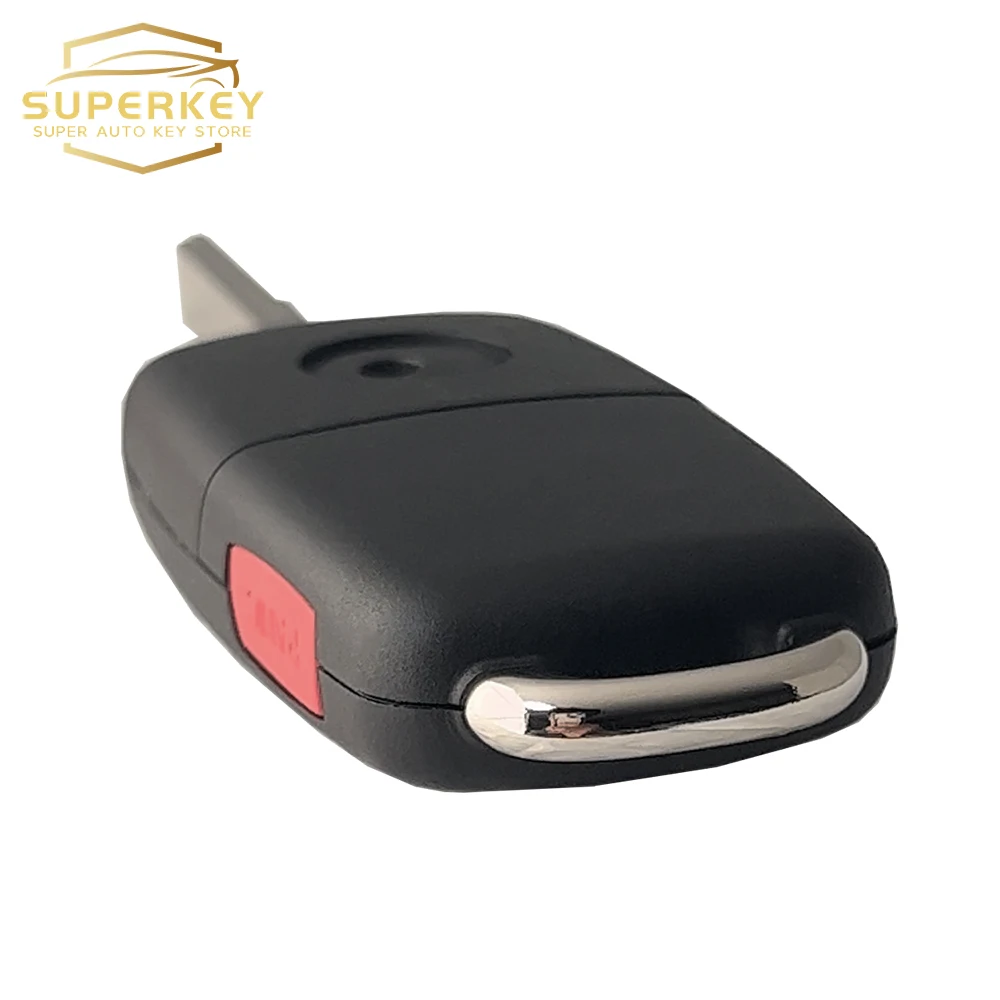 SUPERKEY KR55WK45032 3 + 1 guziki wymienne etui na składany kluczyk samochodowy pilota 2002-2010 VOLKSWAGEN VW Phaeton Touareg