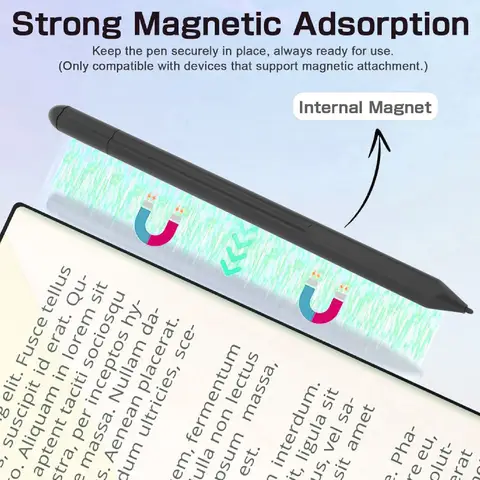 EMR  Pen Magnetic EMR  Lightweight ABS Palm Rejection 4096 Pressure Sensitivity with 6 Tips for Remarkable 2 1