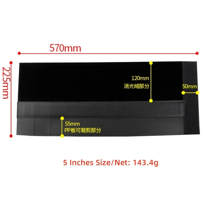Angeleyes 127SLT C5 127 Marca 130 Marca 5 cali 570mm osłona przeciwsłoneczna osłona obiektywu tłumienie aksamitne akcesoria do teleskopu astronomicznego