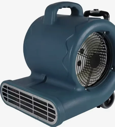 Professional portable high-speed hair dryer for drying plastic carpets and repairing water damage