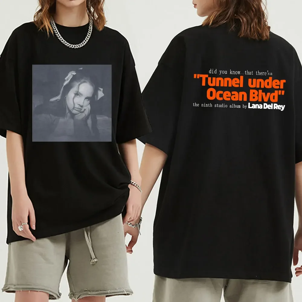 Lana Del Rey T Shirt 2023 New Music Album Did You Know That There's A Tunnel Under Ocean Blvd T-shirt Men Women Cotton T Shirts