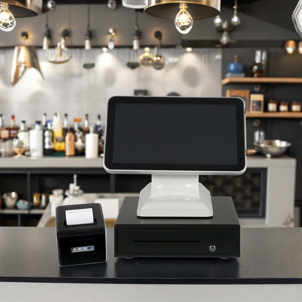 Cost-Effective 15-Inch Touch Screen POS System for Restaurants All-in-One Terminal with Android OS Dual Touch Screen