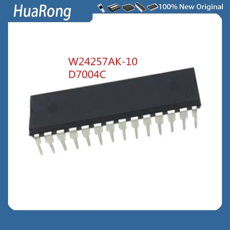 5PCS/LOT     W24257AK-10       D7004C    UPD7004C      DIP28