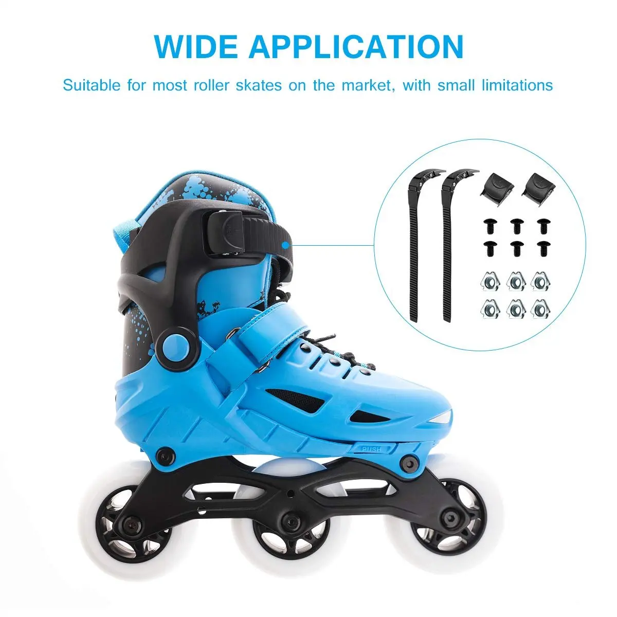 New Arrival Roller Strap Shoes Skating Buckle Parts Replacement Straps Leash Snowboard Binding Belt Tight Buckles