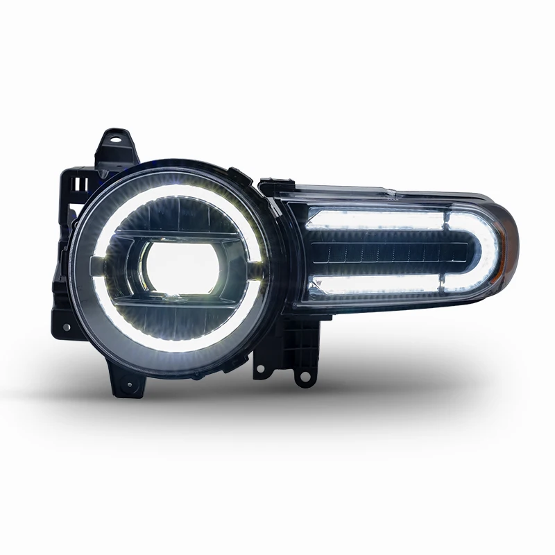 ไฟหน้ารถยนต์ LED และกระจังหน้า ไฟหน้ารถยนต์ อุปกรณ์ตกแต่งรถยนต์ สำหรับ Toyota FJ Cruiser 2007-2020