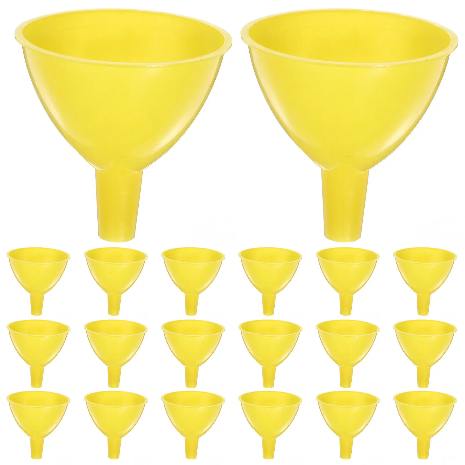 20Pcs Plastic Funnels for Science Experiments Laboratory Funnel Set Multi-Functional Funnel for Bottle Filling Water Transfer